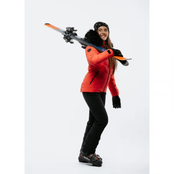 Dámska lyžiarska bunda s kapucňou BLIZZARD W2W Ski Jacket Lavarone, hot coral