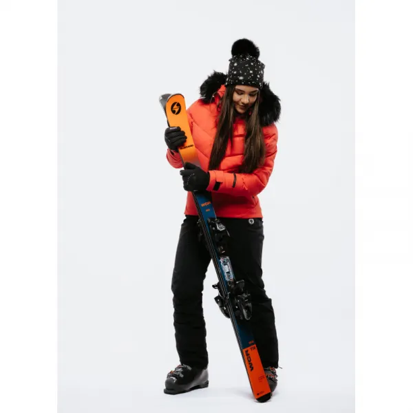 Dámska lyžiarska bunda s kapucňou BLIZZARD W2W Ski Jacket Lavarone, hot coral