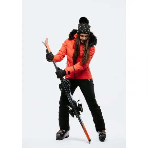 Dámska lyžiarska bunda s kapucňou BLIZZARD W2W Ski Jacket Lavarone, hot coral
