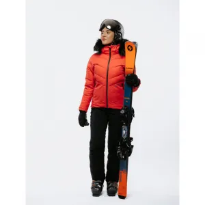 Dámska lyžiarska bunda s kapucňou BLIZZARD W2W Ski Jacket Lavarone, hot coral