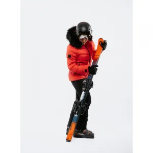 Dámska lyžiarska bunda s kapucňou BLIZZARD W2W Ski Jacket Lavarone, hot coral