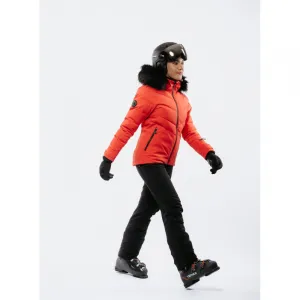 Dámska lyžiarska bunda s kapucňou BLIZZARD W2W Ski Jacket Lavarone, hot coral