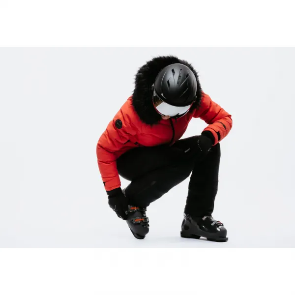 Dámska lyžiarska bunda s kapucňou BLIZZARD W2W Ski Jacket Lavarone, hot coral