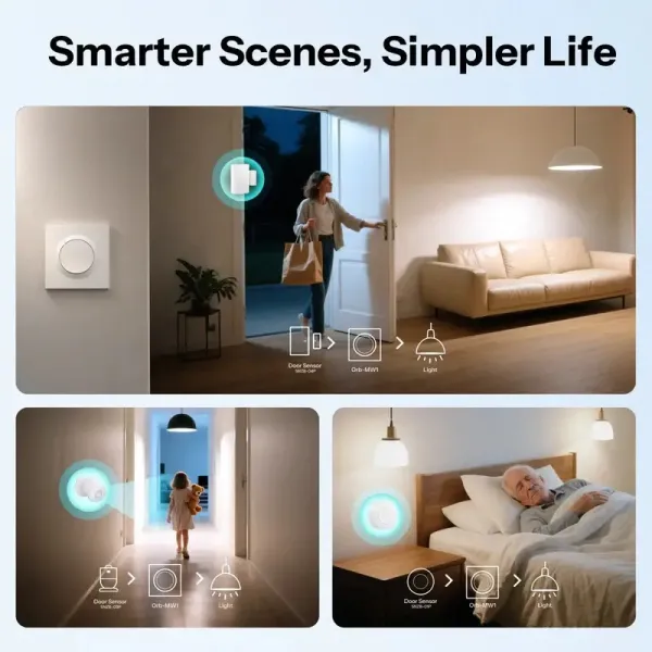 SONOFF MINIR4M-E, séria Fusion Orb-MW1, inteligentný nástenný vypínač Matter cez Wi-Fi SONOFF-MINIR4M-E-2073
