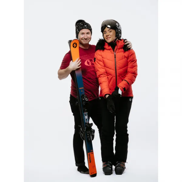 Dámska lyžiarska bunda s kapucňou BLIZZARD W2W Ski Jacket Lavarone, hot coral