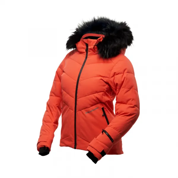 Dámska lyžiarska bunda s kapucňou BLIZZARD W2W Ski Jacket Lavarone, hot coral