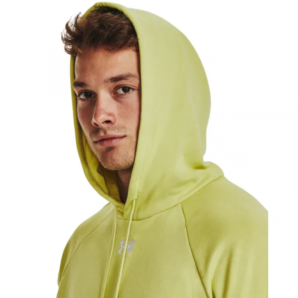Pánska zateplená mikina s kapucňou UNDER ARMOUR UA Rival Fleece Hoodie-YLW
