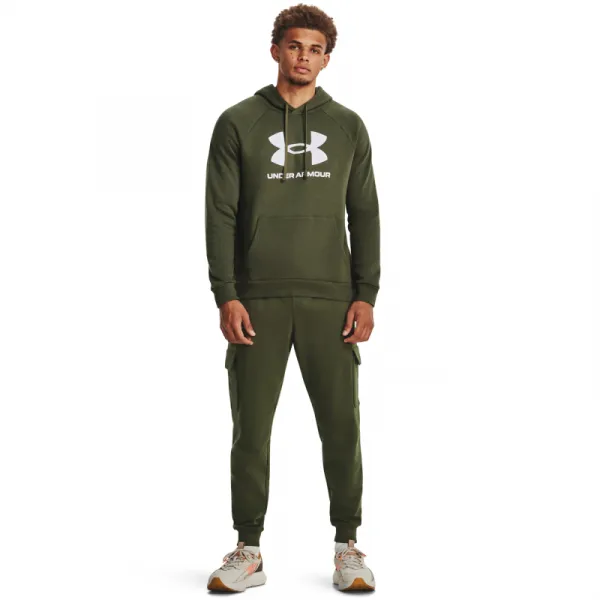 Pánska zateplená mikina s kapucňou UNDER ARMOUR UA Rival Fleece Logo HD-GRN