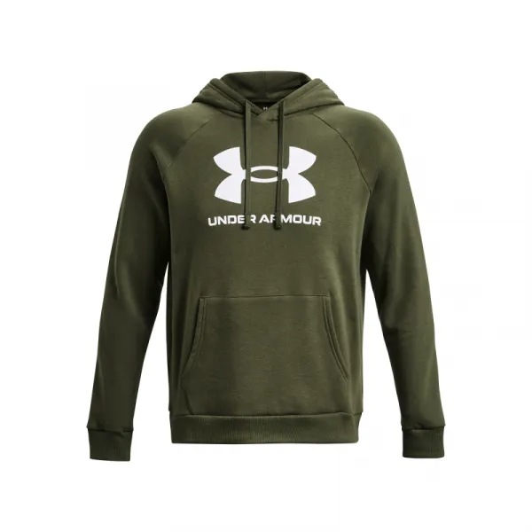 Pánska zateplená mikina s kapucňou UNDER ARMOUR UA Rival Fleece Logo HD-GRN
