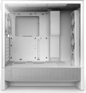 NZXT skříň H5 Flow RGB edition / 1x360 mm RGB core fan / 1x120mm / USB 3.0 / USB-C 3.1 / průhledná bočnice / mesh /bílá