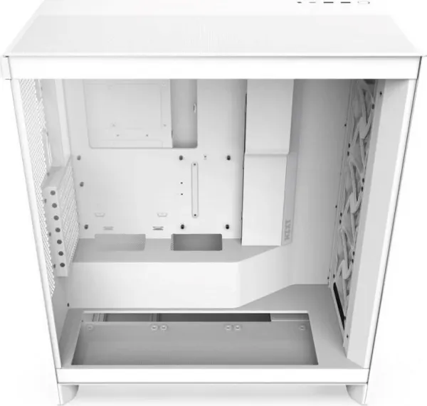 NZXT skříň H7 Flow edition / ATX / 3x 120 mm fan / USB-C / 2x USB / prosklená bočnice / mesh panel / bílá