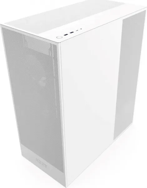 NZXT skříň H7 Flow edition / ATX / 3x 120 mm fan / USB-C / 2x USB / prosklená bočnice / mesh panel / bílá