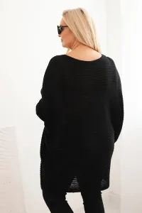 Legínovo Dámsky sveter Plus Size s moherom pončo bordový Farba: Khaki, Veľkosť: UNI