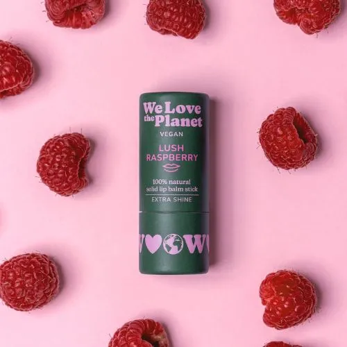 Prírodný balzam na pery Lush Raspberry We Love the Planet 4,9 g