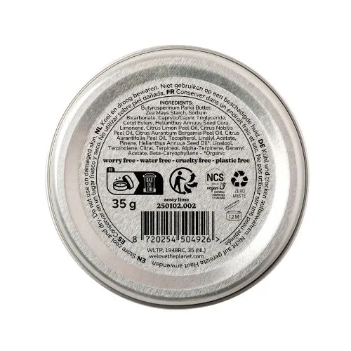 Prírodný krémový dezodorant Zesty Lime We love the planet 35g
