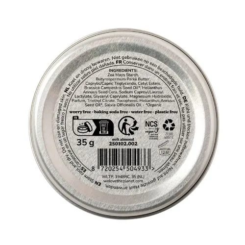 Prírodný krémový dezodorant Soft Almond Sensitive We love the planet 35g