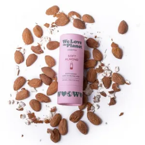 Prírodný tuhý dezodorant Soft Almond Sensitive We love the planet 40g