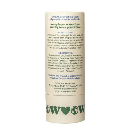 Prírodný tuhý dezodorant Fresh Citrus We love the planet 40g