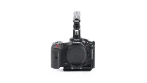 Tilta Polovičná klietka na fotoaparát pre odľahčenú súpravu Canon R5C – čierna 28447