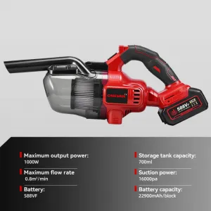 OneVan 1000W akumulátorový elektrický ručný vysávač pre batériu MAKITA 18V