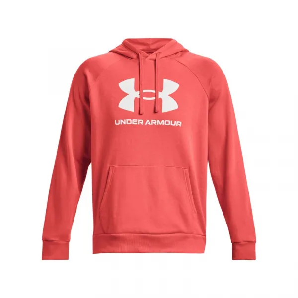 Pánska zateplená mikina s kapucňou UNDER ARMOUR UA Rival Fleece Logo HD-RED