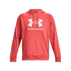 Pánska zateplená mikina s kapucňou UNDER ARMOUR UA Rival Fleece Logo HD-RED