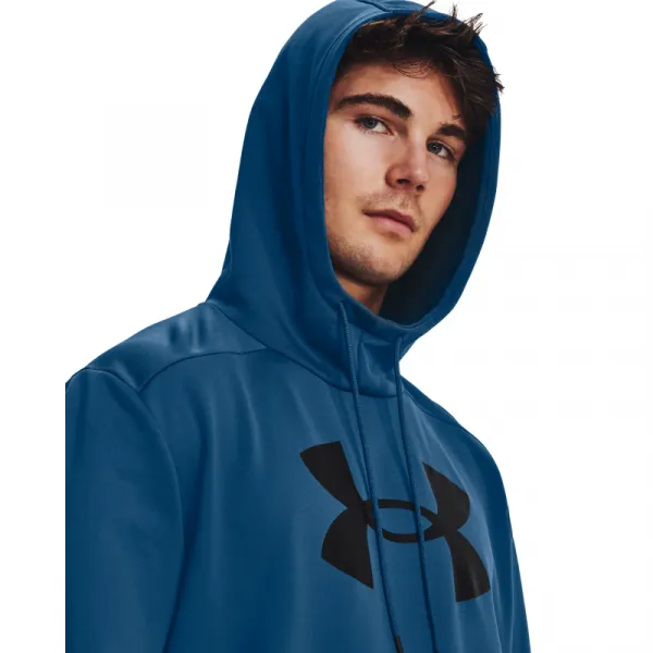 Pánska zateplená tréningová mikina s kapucňou UNDER ARMOUR UA Armour Fleece Big Logo HD-BLU
