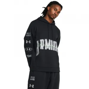 Pánska zateplená mikina s kapucňou UNDER ARMOUR UA Essential Flc Nov Hood-BLK