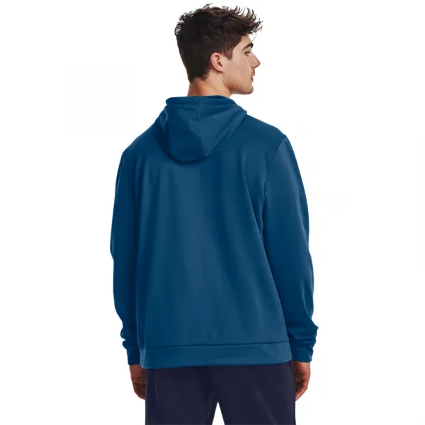 Pánska zateplená tréningová mikina s kapucňou UNDER ARMOUR UA Armour Fleece Big Logo HD-BLU