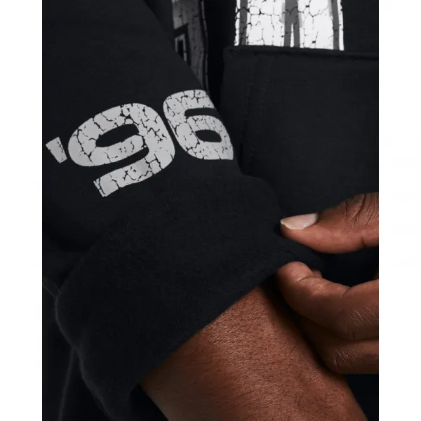 Pánska zateplená mikina s kapucňou UNDER ARMOUR UA Essential Flc Nov Hood-BLK