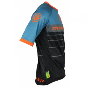 Pánsky cyklistický dres s krátkym rukávom MONDRAKER Enduro Trail Jersey short, black petroleum orange
