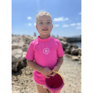 Tričko na kúpanie COLOR KIDS T-shirt - Solid-571-Pink Yarrow