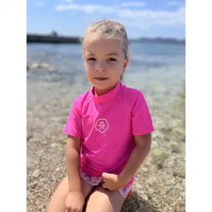Tričko na kúpanie COLOR KIDS T-shirt - Solid-571-Pink Yarrow