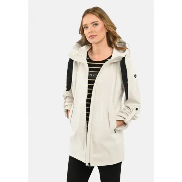 Dámsky kabát VOLCANO J-TWIGGY-102-CREAM