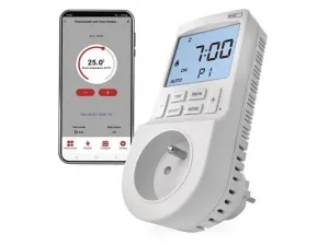 Smart termostat EMOS do zásuvky s funkciou digitálneho časovača 2v1 s WiFi