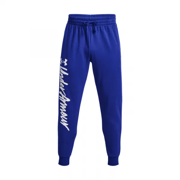 Pánske zateplené tepláky UNDER ARMOUR UA Rival Fleece Graphic Jgrs-BLU