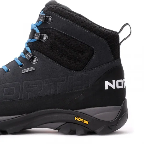 Pánska členková turistická celokožená obuv NORTHFINDER Parvat dark grey