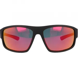 Polarizačné slnečné okuliare H.I.S. POLARIZED HPS47105-1, black, smoke with red mirror POL, 62-15-139