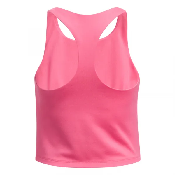 Dievčenské tréningové tielko UNDER ARMOUR G Motion Branded Crop Tank-PNK