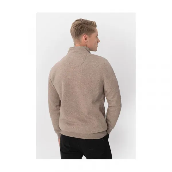 Pánska mikina so zipsom VOLCANO B-LIPSO-102M-BEIGE MEL