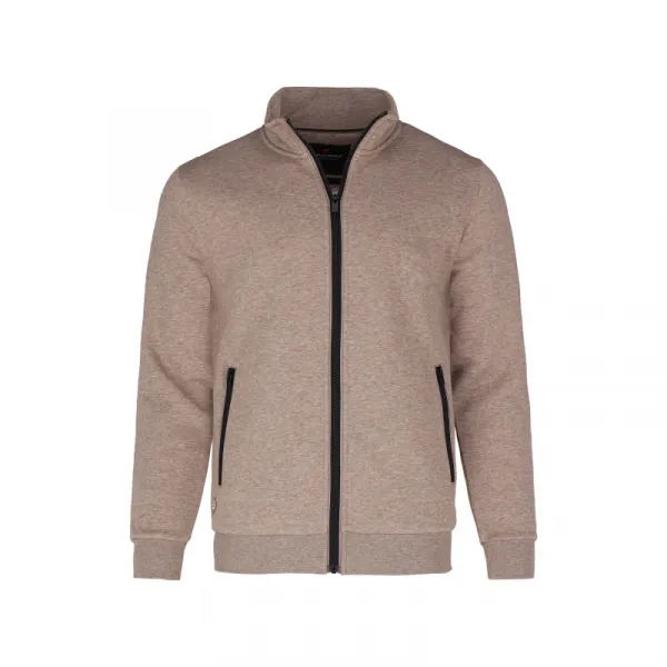 Pánska mikina so zipsom VOLCANO B-LIPSO-102M-BEIGE MEL