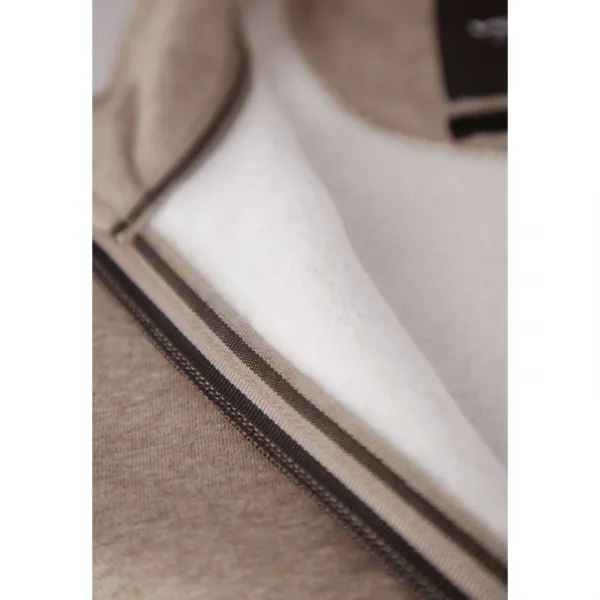 Pánska mikina so zipsom VOLCANO B-LIPSO-102M-BEIGE MEL