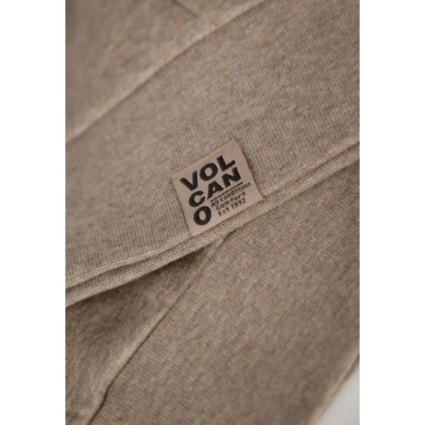 Pánska mikina so zipsom VOLCANO B-LIPSO-102M-BEIGE MEL