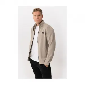 Pánska mikina so zipsom VOLCANO B-WILL-101-CREAM