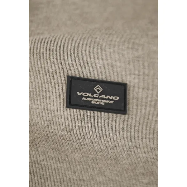 Pánska mikina so zipsom VOLCANO B-WILL-101-CREAM