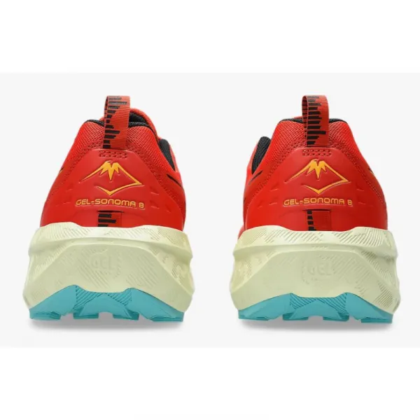 Pánska bežecká trailová obuv ASICS Gel Sonoma 8 M red clay black