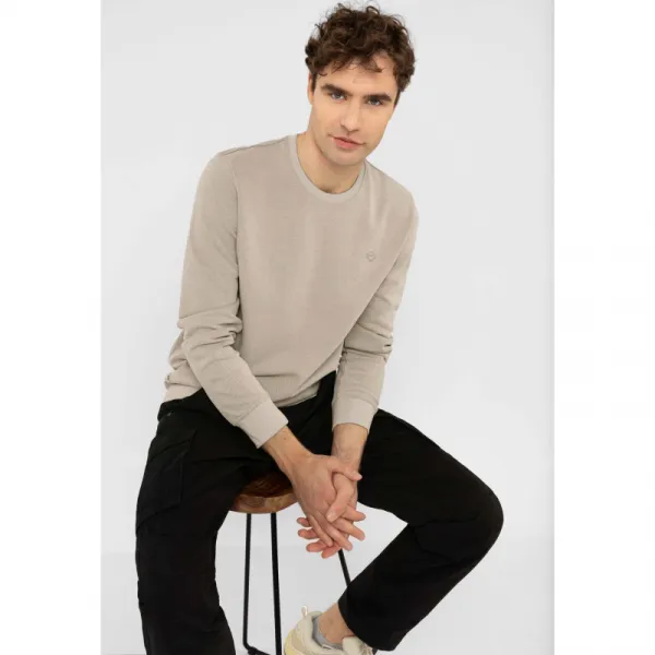 Pánska mikina VOLCANO B-LORENC-101M-CREAM MEL