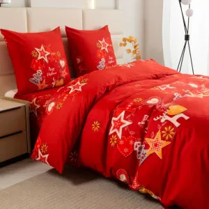 Vianočnéobliečkyzosyntetickejbavlny–červenésnápisomMerryChristmas3časti:1ks200x220+2ks70x8069991_125930
