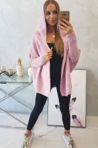 Legínovo Fialový sveter s kapucňou a netopierími rukávmi Farba: Fialová, Veľkosť: UNI