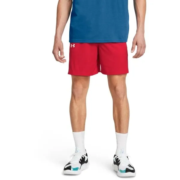 Under Armour BASELINE Pánske kraťasy, červená, veľkosť
